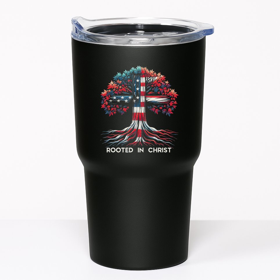 Rooted In Christ Jesus Faith And Love Religious Jesus Lover Tumbler