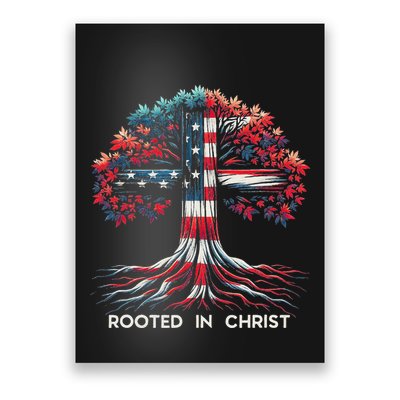 Rooted In Christ Jesus Faith And Love Religious Jesus Lover Poster