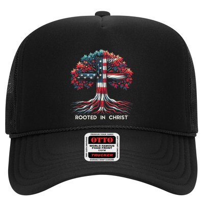 Rooted In Christ Jesus Faith And Love Religious Jesus Lover Trucker Hat