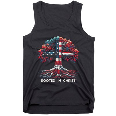 Rooted In Christ Jesus Faith And Love Religious Jesus Lover Tank Top