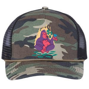 Rich Gorilla Retro Rope Trucker Hat Cap