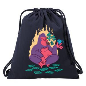 Rich Gorilla Drawstring Bag