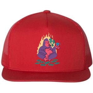 Rich Gorilla Flat Bill Trucker Hat