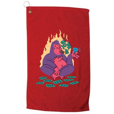 Rich Gorilla Golf Towel