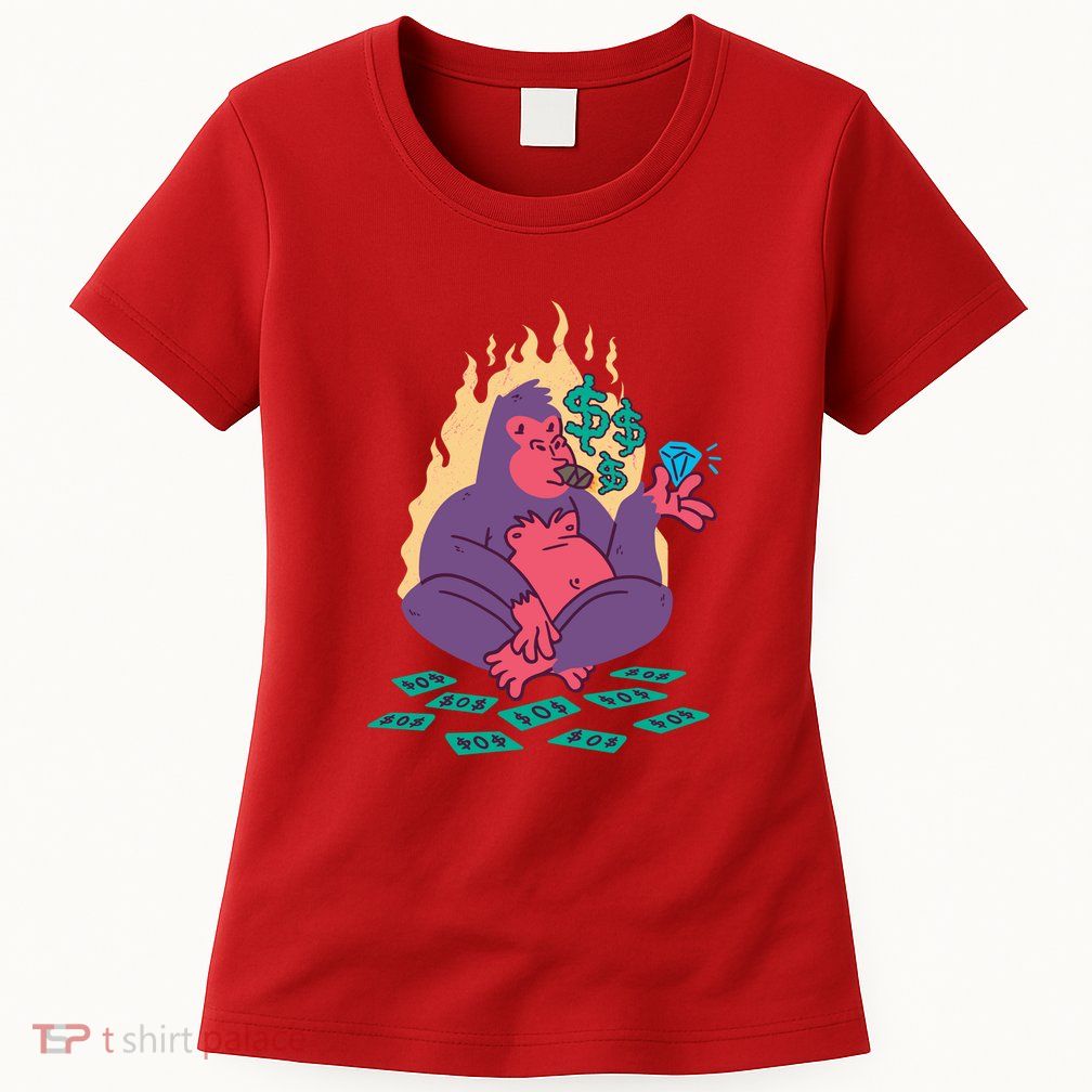 Rich Gorilla Womens T-Shirt