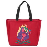 Rich Gorilla Zip Tote Bag