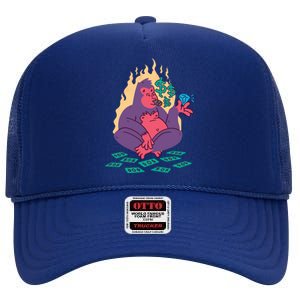 Rich Gorilla High Crown Mesh Back Trucker Hat