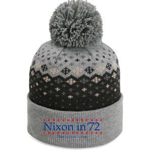 Richard Nixon in 72 Now More than Ever The Baniff Cuffed Pom Beanie