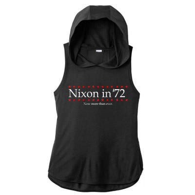 Richard Nixon in 72 Now More than Ever Ladies PosiCharge Tri-Blend Wicking Draft Hoodie Tank