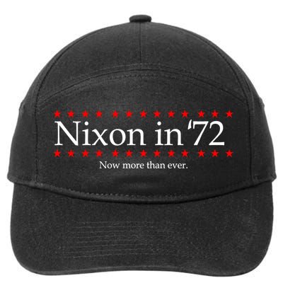 Richard Nixon in 72 Now More than Ever 7-Panel Snapback Hat