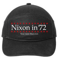 Richard Nixon in 72 Now More than Ever 7-Panel Snapback Hat