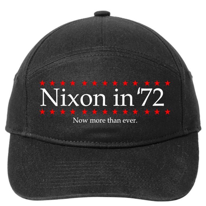 Richard Nixon in 72 Now More than Ever 7-Panel Snapback Hat