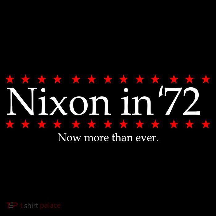 Richard Nixon in 72 Now More than Ever Drawstring Bag