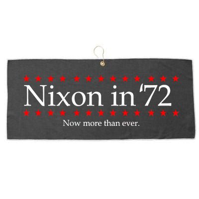 Richard Nixon in 72 Now More than Ever Large Microfiber Waffle Golf Towel