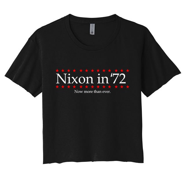 Richard Nixon in 72 Now More than Ever Crop Top