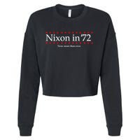 Richard Nixon in 72 Now More than Ever Cropped Pullover Crew