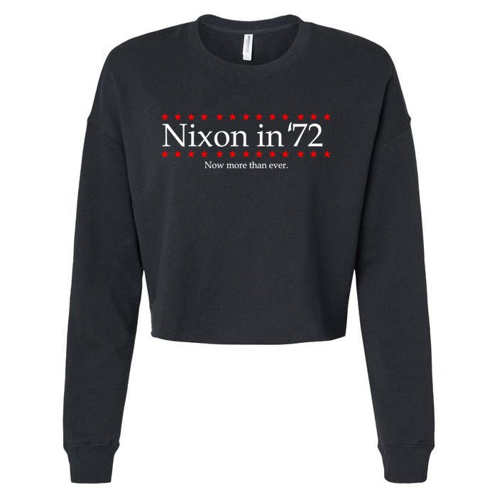 Richard Nixon in 72 Now More than Ever Cropped Pullover Crew