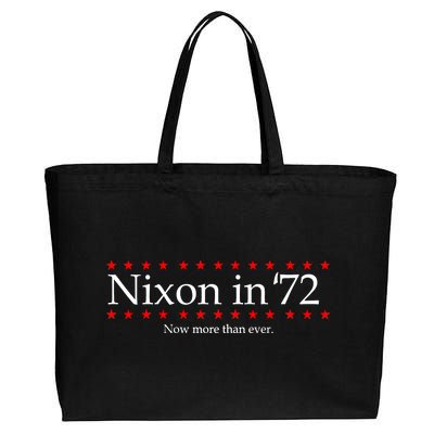 Richard Nixon in 72 Now More than Ever Cotton Canvas Jumbo Tote