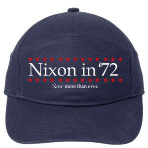 Richard Nixon in 72 Now More than Ever 7-Panel Snapback Hat