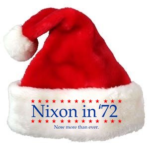 Richard Nixon in 72 Now More than Ever Premium Christmas Santa Hat