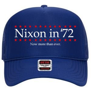 Richard Nixon in 72 Now More than Ever High Crown Mesh Back Trucker Hat