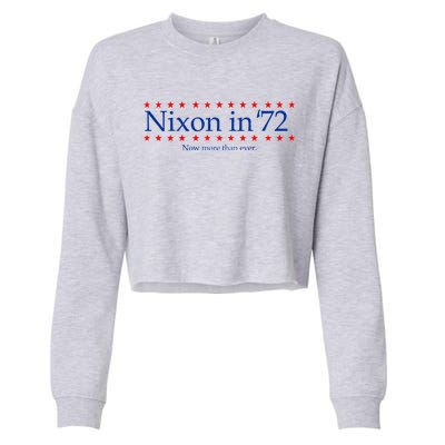 Richard Nixon in 72 Now More than Ever Cropped Pullover Crew