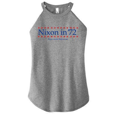 Richard Nixon in 72 Now More than Ever Women's Perfect Tri Rocker Tank