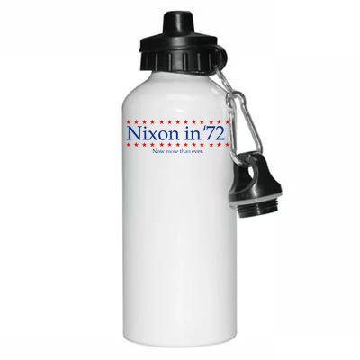 Richard Nixon in 72 Now More than Ever Aluminum Water Bottle