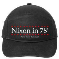 Richard Nixon in 78' 1978 Now More than Ever President 7-Panel Snapback Hat