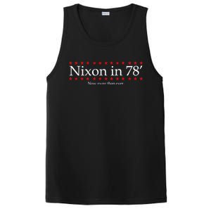 Richard Nixon in 78' 1978 Now More than Ever President PosiCharge Competitor Tank