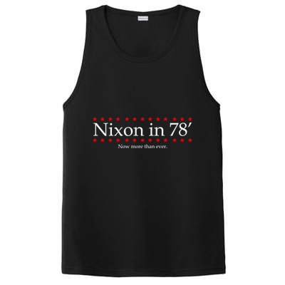 Richard Nixon in 78' 1978 Now More than Ever President PosiCharge Competitor Tank