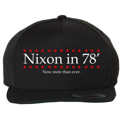 Richard Nixon in 78' 1978 Now More than Ever President Wool Snapback Cap