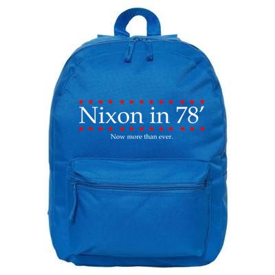 Richard Nixon in 78' 1978 Now More than Ever President 16 in Basic Backpack