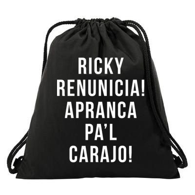 Ricky Renuncia Arranca Pa'l Carajo  Drawstring Bag