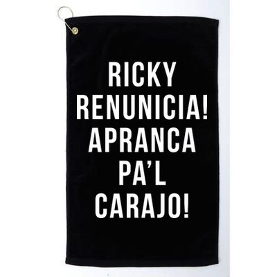 Ricky Renuncia Arranca Pa'l Carajo  Golf Towel