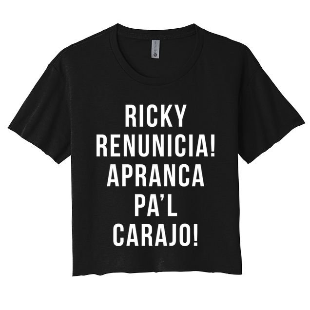 Ricky Renuncia Arranca Pa'l Carajo  Crop Top