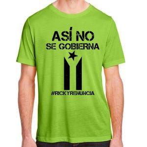 Ricky Renuncia Bandera Negra Puerto Rico Adult ChromaSoft Performance T-Shirt