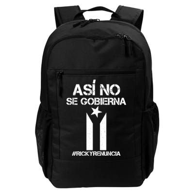 Ricky Renuncia Bandera Negra Puerto Rico Backpack