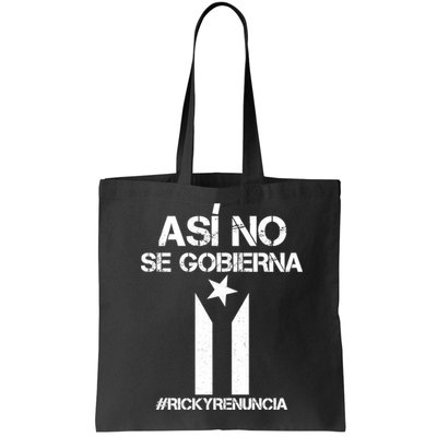 Ricky Renuncia Bandera Negra Puerto Rico Bag