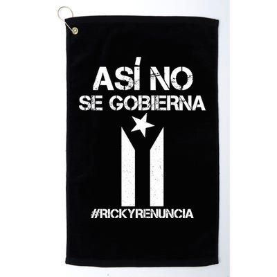 Ricky Renuncia Bandera Negra Puerto Rico Golf Towel