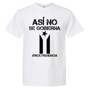 Ricky Renuncia Bandera Negra Puerto Rico Garment-Dyed Heavyweight T-Shirt