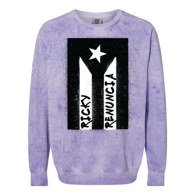 Ricky Renuncia Puerto Rico Flag Colorblast Crewneck Sweatshirt