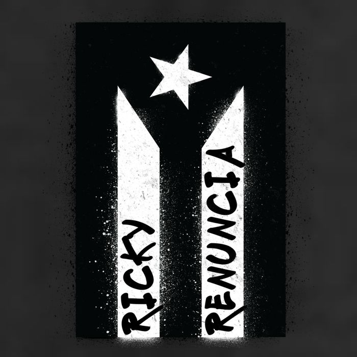 Ricky Renuncia Puerto Rico Flag 7 Panel Mesh Trucker Snapback Hat