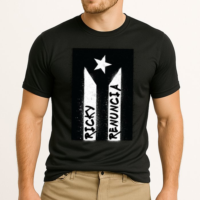 Ricky Renuncia Puerto Rico Flag Cooling Performance Crew T-Shirt