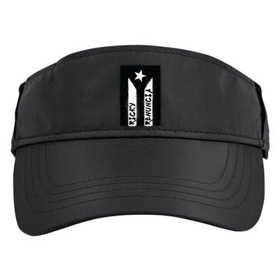 Ricky Renuncia Puerto Rico Flag Adult Drive Performance Visor