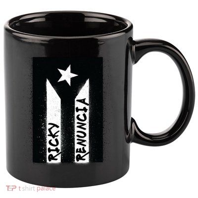 Ricky Renuncia Puerto Rico Flag 11oz C Handle Ceramic Mug