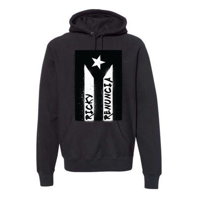 Ricky Renuncia Puerto Rico Flag Premium Hoodie