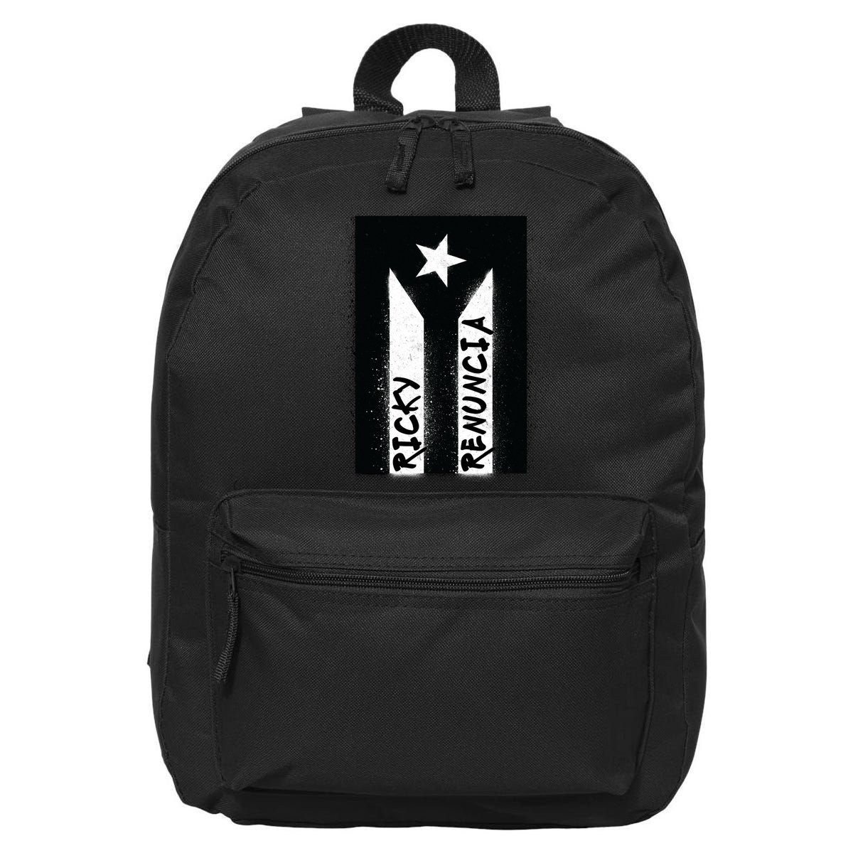 Ricky Renuncia Puerto Rico Flag 16 in Basic Backpack