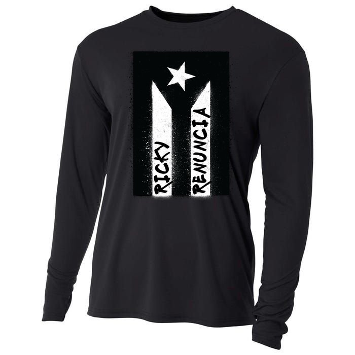 Ricky Renuncia Puerto Rico Flag Cooling Performance Long Sleeve Crew