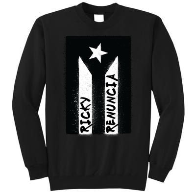 Ricky Renuncia Puerto Rico Flag Tall Sweatshirt